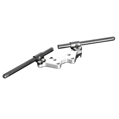 Guidon de moto pour CT125 Trail réhaussé et réglable 3D argent