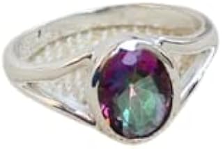 Mystic Topaz Ring, Rainbow Fire Topaz Ring, 925 Sterling Silver, Vintage Style, Frist Night Gift Ring, Best Gift For Women, Trending Ring, Dainty Ring, Bridesmaid Gift, Boho Ring, Gift For Her,