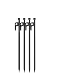 Firlik 4/8er-Pack 30 cm Camping-Zeltbeine mit Hammer-Set, Bodennägel, Heringe for Outdoor-Camper-Zubehör, Zubehör(4PCS)