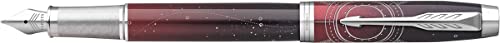 Parker IM Premium Portal, Fountain Pen, Red Gradient, Fine Nib, Blue Ink, Gift Box, blue, red, 1 unit (Pack of 1)
