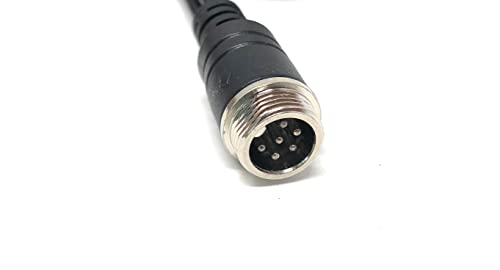 Image of Vehicle Dash Cam 6pin Video Extension Cord, 10ft - with Aeronautic Adapter for Backup Camera and AI Video Systems - Car Accessories - Compatible with RVs, Cars, Trucks, and Wireless Dash Cams