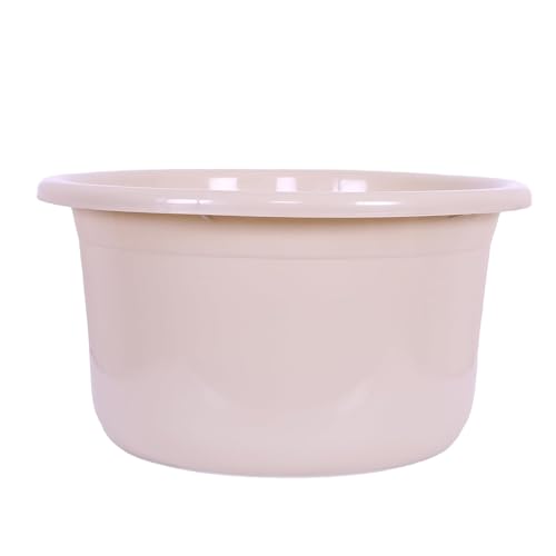 Image of Kuber Industries (Pack of 2) Plastic Tub | Bath Tub of Bathing & Washing | Tub for Bathroom | Bathtub for Baby | Lightweight & Durable Water Tub | 25 LTR | Beige