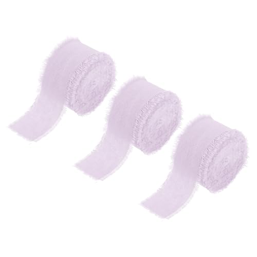 Ruban coton effiloché violet pour réussir vos décorations de table - 2