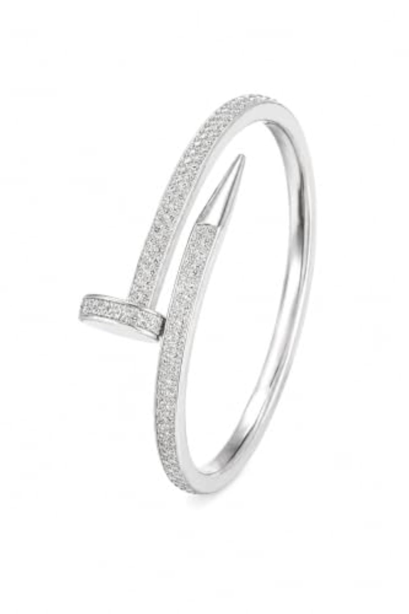 Women's 925 Sterling Silver Bolt of Grace Bangle