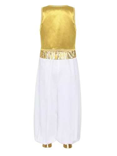 Disfraz árabe completo para niños con chaleco y pantalón miniatura 2