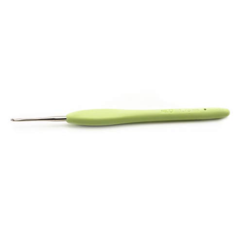 Image of Clover 1220 Amour Steel Crochet Hook No. 0, 1.75mm , Green