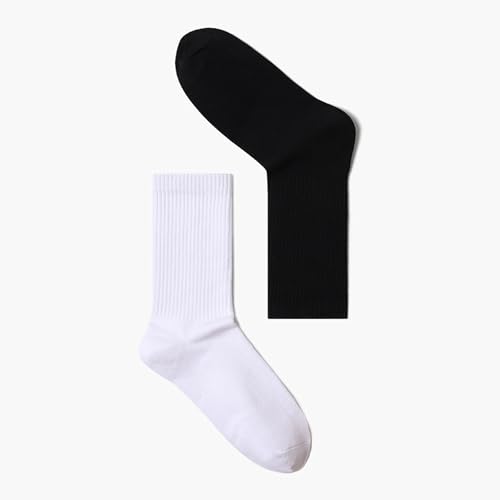 Summer thin calf socks men's breathable solid color thigh-high socks 2 pairs4