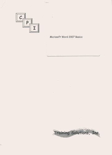 Microsoft Word 2007 Basics | Amazon.com.br