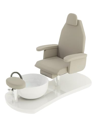 Pierucci Wellness Technology Sillón podológico pedicura esteticista, sillón podológico con reposapiés centro estético manicura pedicura modelo Dolce Podo Relax Blanco