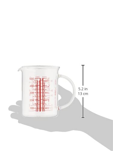 Amazon｜iwaki(イワキ) 耐熱ガラス 計量カップ メジャーカップ 500ml