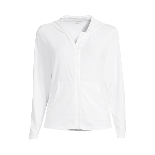 Lands' End Women's Sunshade UPF 50 Long Sleeve Hooded Full Zip Rash Guard3
