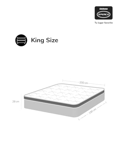 El Mejor Listado de Colchones America King Size Precios al mejor precio. 3 Colchones America King Size Precios marca Colchones América (3)