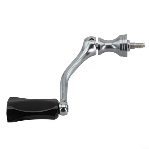 Oniissy Carrete giratorio modificado con mango basculante único con 2 rodamientos de acero inoxidable y eje de aleación para carretes de pesca Stella Vanford Nasci (negro)