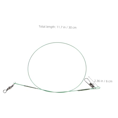 Conectores de acero para pesca con líder y giratorios miniatura 2