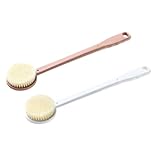 FONDOTIN 2 Stück Massage duschbürste mit Langem Griff Weiche Dichte...