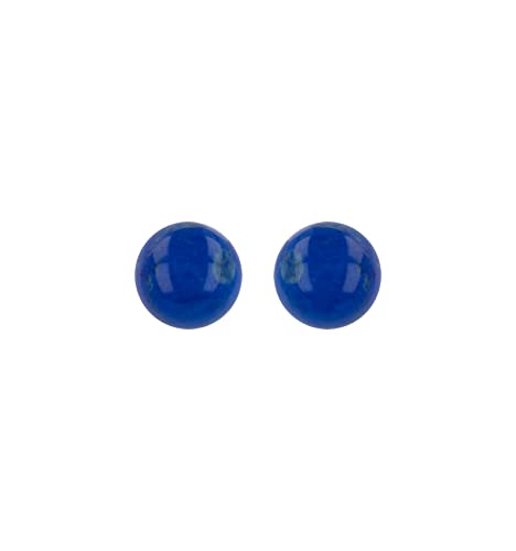 Boucles d'oreilles Lapis Lazuli et argent rhodié 925 de prestige