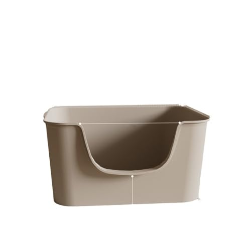 YAKINOおねこさま 猫用トイレ 大型 大容量 飛び散らない 飛び散り防止 本体 組み立て不要 2.32kg半密閉型の猫用トイレ/猫砂ボックス 猫用用品快適ワイド オープンタイプ 入口低め 清潔 ねこ トイレ 大きい 飛散防止 一体成形 お掃除 ラクラク