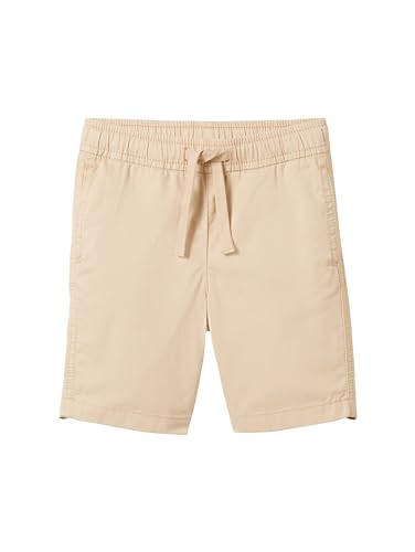 TOM TAILOR Jungen Kinder Basic Chino Shorts, cream toffee, 110