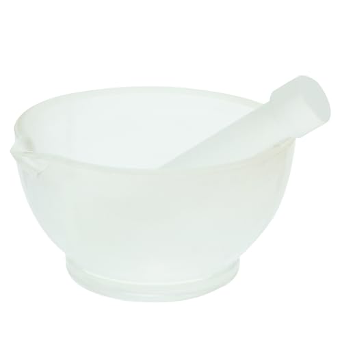 Gadpiparty Mortero de Vidrio Portátil para Moler Pastillas y Especias, Tazón de 90mm Práctico para Cocina y Laboratorio, 1 Set Resistente y Fácil de Usar Varios estilos