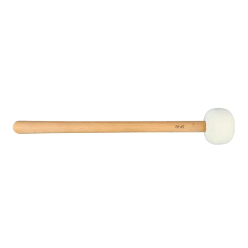 Baqueta de percusión con cabeza de fieltro blanco 32 cm miniatura 1