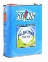OLIO MOTORE AUTO SELENIA PETRONAS 5W40 MULTIPOWER GAS LITRI 6