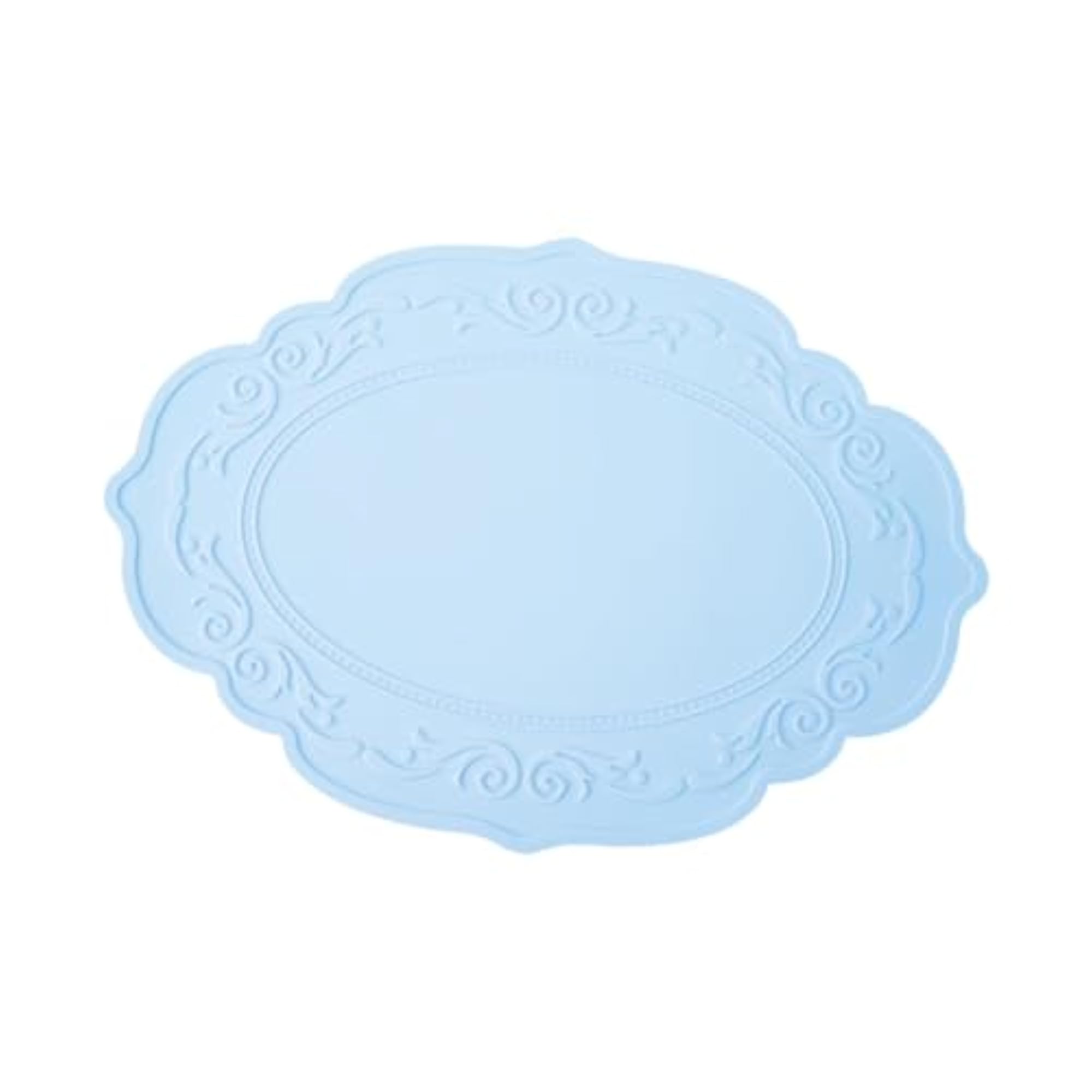 Portable Blue Oilproof Dining Table Placemat