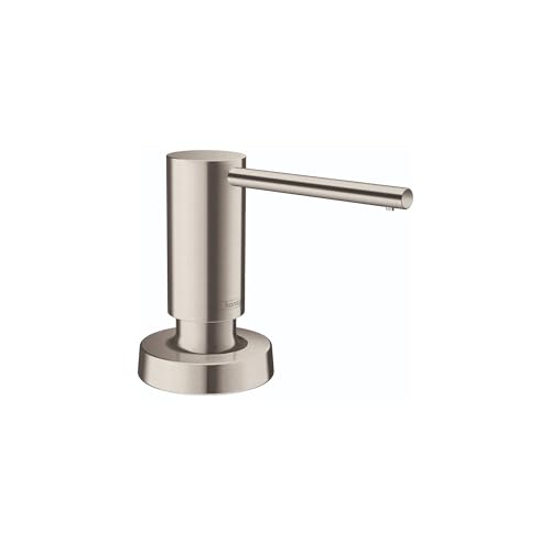 hansgrohe Talis Modern Bath and Kitchen Sink Soap Dispenser in Stainless Steel Optic, 40448801 by hansgrohe - Used condition - US$56.43