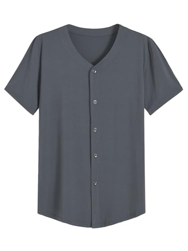 Image of Latuza Men's Bamboo Viscose Button Down Pajama Shirt 2 Pack
