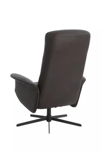 Hoclauho Relaxsessel mit Drehfunktion ergonomischer Fernsehsessel braun für Wohnzimmer – Bild 8