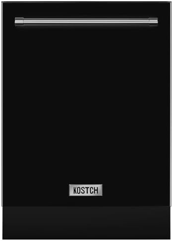 KOSTCH 2 Set - 36 inch 21.6 cu. ft. French Door Refrigerator/Fridge with Ice and Water Dispenser, & Large Capacity 24 inch Top Control Built-In Dishwasher, 47-dBA Ultra-Quiet (Black-SS)