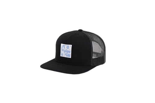 Image of RVCA Men's Trucker Hat, Adjustable Snapback Cap for Streetwear & Skating, Lightweight Breathable All-Day Comfort