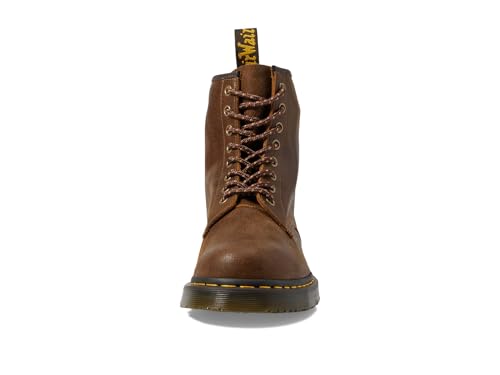 Image of Dr. Martens Unisex 1460 Slip Resistant Lace-Up Boots, Dark Tan, Mens 8, Womens 9, Medium