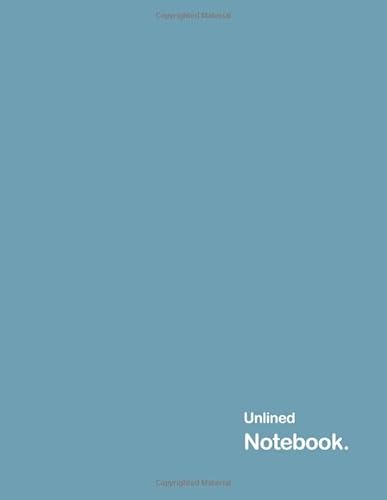 Unlined Notebook Blank Drawing Book White Paper: Unruled, Plain Notebook Large A4 (8.5” x 11”), 100 Pages