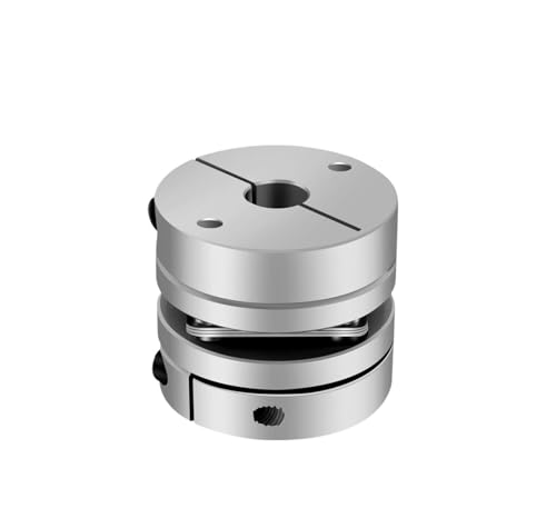 Rigid coupling,Stainless steel rigid coupling 1pcs Aluminum Alloy D34L32 Single Diaphragm Coupling Elastic Joint Ball Screw Step Servo Motor Encoder Computer(12.7X12.7)