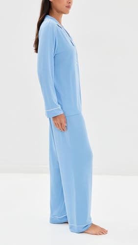 Image of Eberjey Gisele Classic Women's Pajama Set | Long Sleeve Shirt + Long Pants
