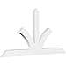 Ekena Millwork GBP060X30X0204RIC00 Richland Architectural Grade PVC Gable Brackets 60"W x 30"H x 2"D x 4"F, 12/12 Pitch