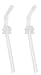 OXO Tot Transitions Straw Cup, Replacement Straws, 9 Ounce, 2-Count