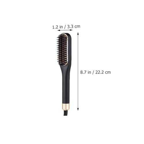 Plancha de Pelo Mini para Hombre, Peine Eléctrico para Alisado de Barba con 3 Niveles de Calor, Herramienta Portátil para Estilizado de Cabello Corto, Enchufe Estándar EE.UU. miniatura 2