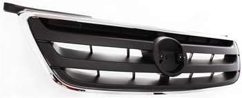 Garage-Pro Grille Assembly Compatible with NISSAN ALTIMA 2002-2004 Chrome Shell/Painted-Dark Gray Insert