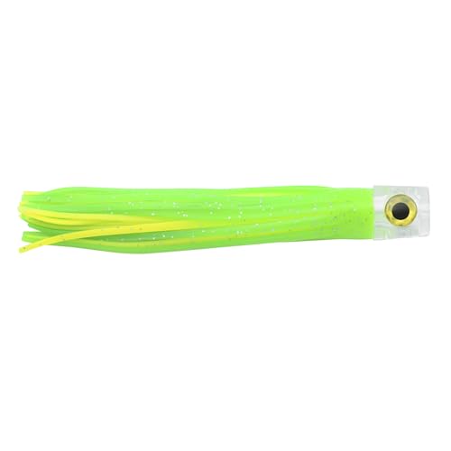 C&H Lil Stubby Fishing Lure, Ballyhoo Skirt, 5.5 in, Saltwater Trolling