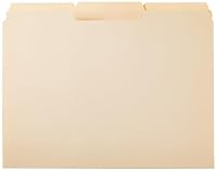 Amazon Basics Sturdy File Folders with Reinforced Tabs for Filing and Organization, 1/3-Cut Tab, Assorted Positions, Letter Size, 8.5x11 inches, Manila, 100-Pack — image 3