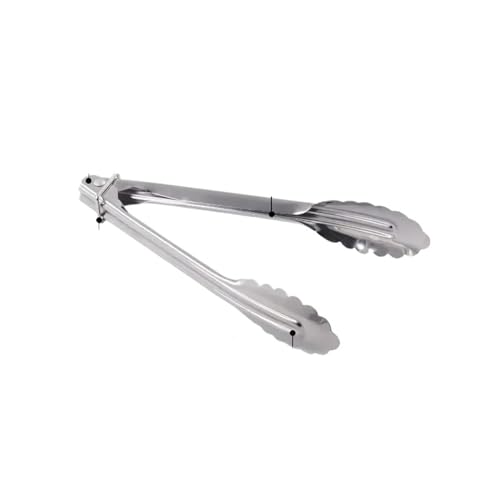 Pince de cuisine antidérapante en inox de 9 inch pour cuisson sécurisée