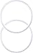 Pack of 2-30 oz Replacement Rubber Lid Ring, Gasket Seals, Lid for Insulated Stainless Steel Tumblers, Cups Vacuum Effect, fit for Brands - Yeti, Ozark Trail, Beast, White MODEL 2019