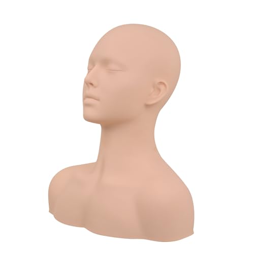 Tête mannequin formation maquillage apprentissage massage et cils