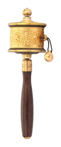 Roue de prière bouddhiste pour rituels de méditation et séances de yoga à la maison