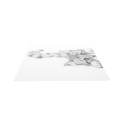 Tabla de cortar de vidrio templado rectangular 13.75 x 9.75 pulgadas miniatura 6