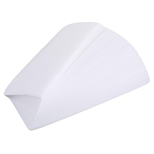 FOMIYES 200pcs Beeswax Hair Removal Paper Soft Strips for Sensitive Skin Face Waxing Eyebrow Facial Waxing Strips