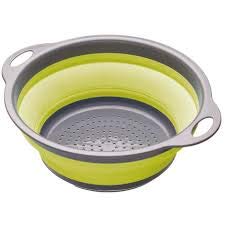 SVK Dream Silicone Kitchen Bowl Strainer/Colander, Best Sink Basket for Washing Vegetable, Fruit, Drainer for Pasta, Noodles, Food Items - Multi Color - (1pc) (Round)