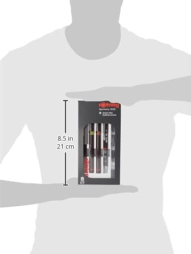 rOtring Isograph Junior Set 3x Technical Pens | 0.20mm, 0.30mm, 0.50mm Fineliner Pens + Accessories with Compact Universal Compass - Image 3