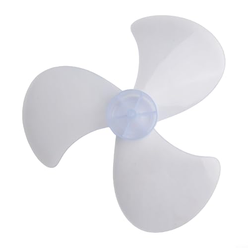 Kit de repuesto de ventilador de plástico de 3 hojas de 16 pulgadas con cubierta de tuerca, diseño ligero de polipropileno compatible con ventiladores de pedestal estándar (ventilador)